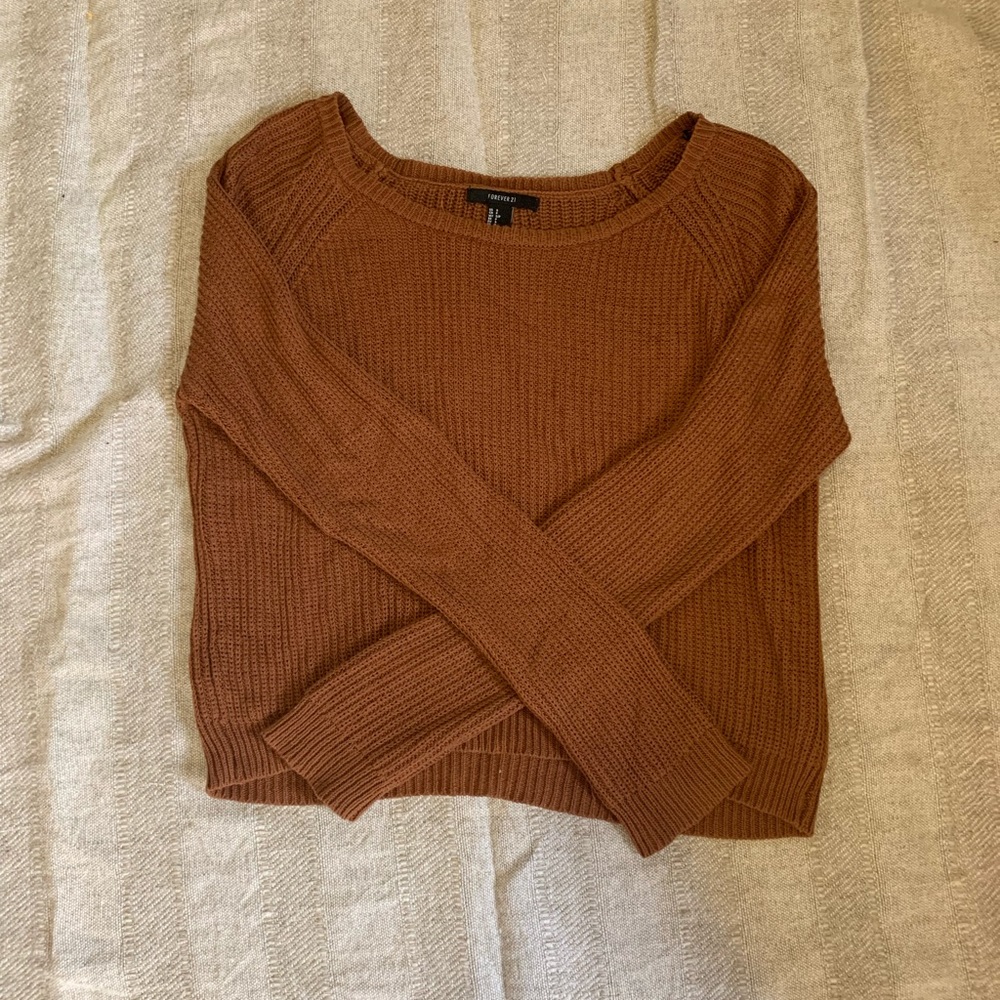burnt orange sweater ✨
